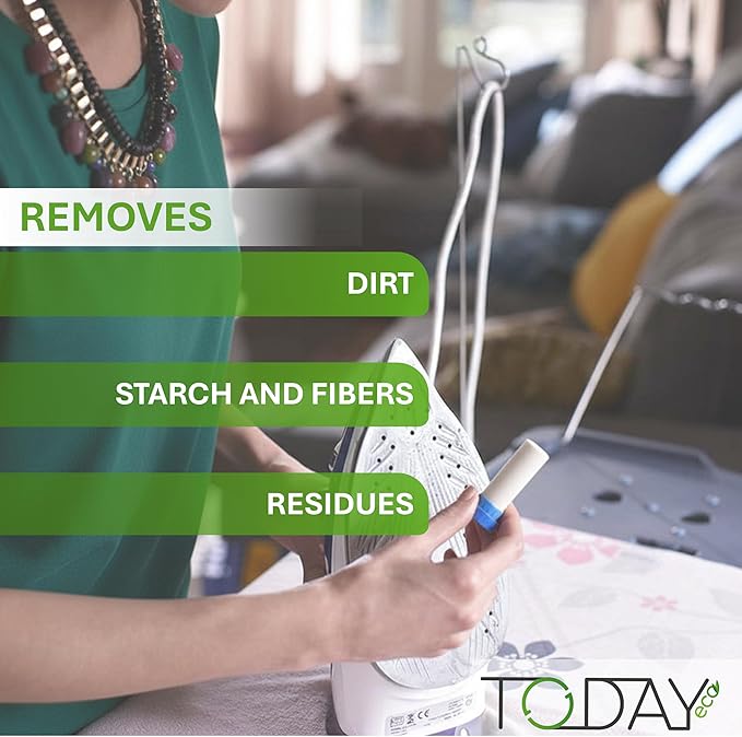 Today - (2x) Iron Cleaner Stick for Hot Soleplate – Steam Iron Residue Remover and Plate Descaler – Removes Stains and Starch – Easy to Use – Made in Italy