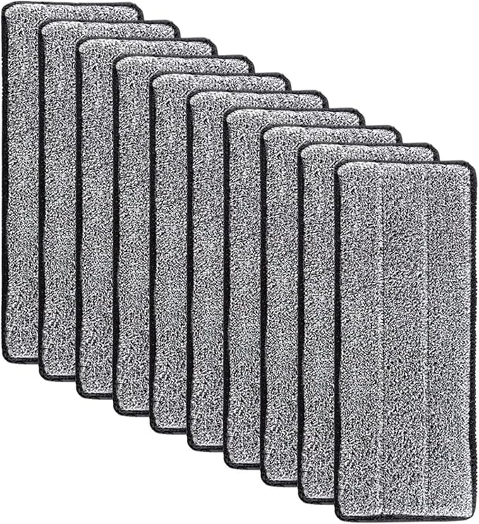 Compatible for JOYBOS 40cm Mop Cloth Kit 3-20pcs Microfiber Mops Pad Replacement Microfiber Washable Spray Set Accessories Cleaner Pad Gray(40cm-only-20-rags)