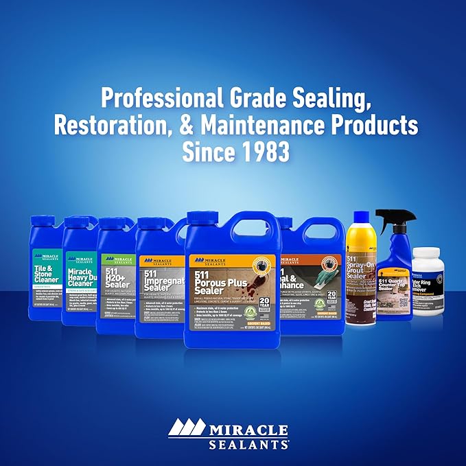 Miracle Sealants Tile & Stone Cleaner Concentrate for Natural Stone, Tile & Grout, 32 oz