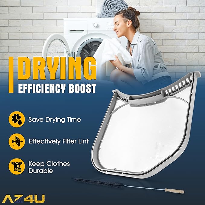 Dryer Lint Filter Screen Trap Replaces For LG DLGX3701W DLGX4271W DLGX4071W DLGX3371V DLGX3361V DLGX3361W DLGX3371W DLGX3361R DLGX3371R DLGX3701V DLGX2802W DLGX3571W DLGX4371W DLGX3886W DLGX4271W
