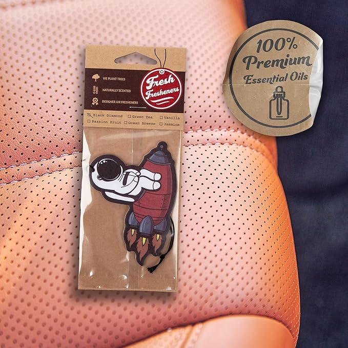 Astronaut Car Air Freshener 4 Pack Scented With Premium Oils By Fresh Fresheners