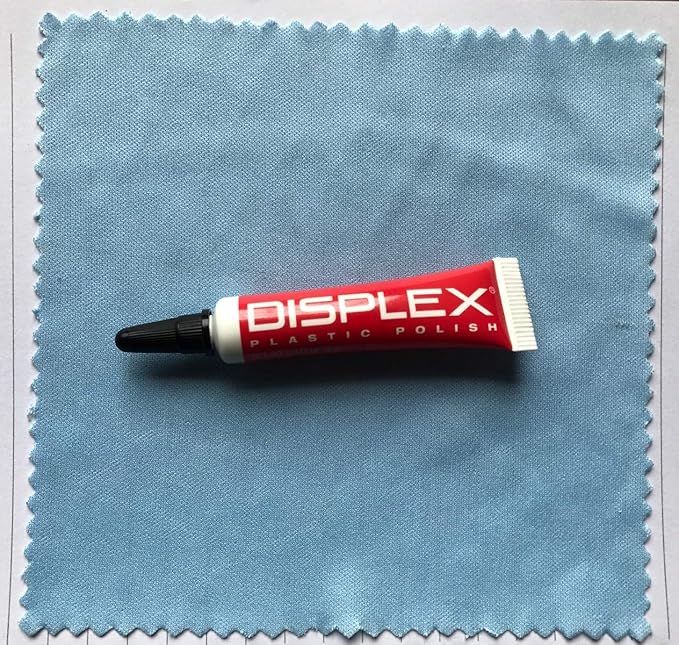 Displex Plastic Polish Revitalizer Scratch Remover for Cell Phone LCD Screens w/Microfiber Cloth