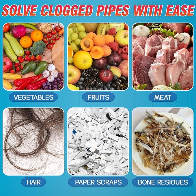Drain Clog Remover, 260g Sink Drain Cleaner, Pipeline Dredging Agent, fast Dissolves Hair, Grease & Soap Scum, Safe for Pipes Home Use (260g)