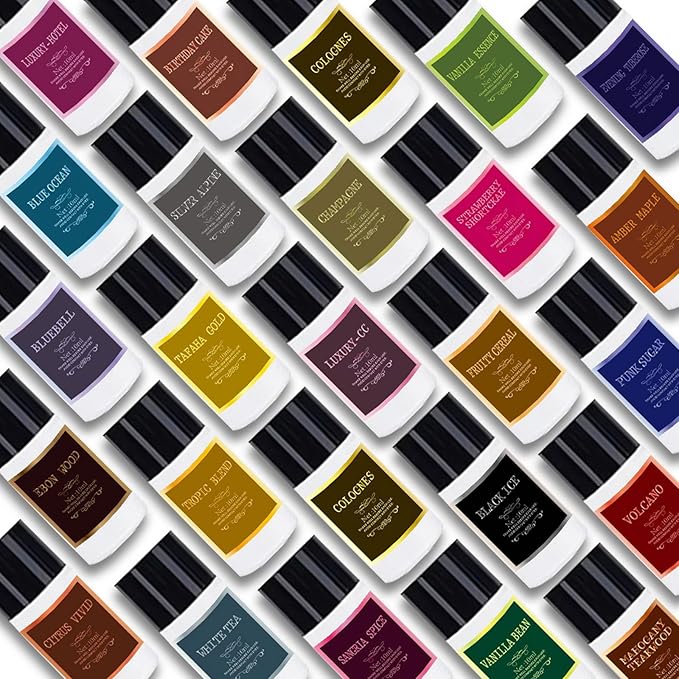 Car Air Freshener Refill Cologne Aromatherapy Oil 20 PCS, Essential Oils Mixed Fragrance Set for Car Diffusers (No Diffuser Included)