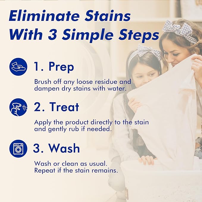 New England Stories Stain Remover Spray | Gentle Yet Effective for Baby Stains | Non-Toxic, Clean Ingredients, No Added Fragrance | Laundry Spot Cleaner for Clothes & Bedding 4OZ
