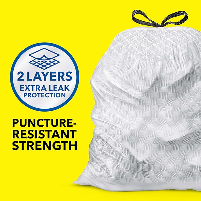 Glad ForceFlex Tall Kitchen Trash Bags,13 Gallon,Gain Original,(Package May Vary),140 Count (Pack of 2)