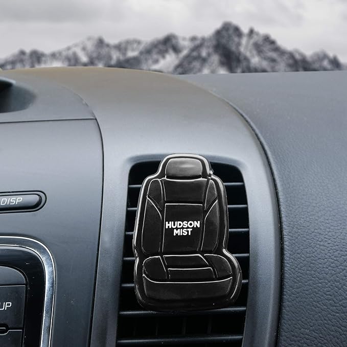 FH Group Air Freshener Vent Clips, Mini Car Seat Covers Design, (Hudson Mist Scent)-3PK