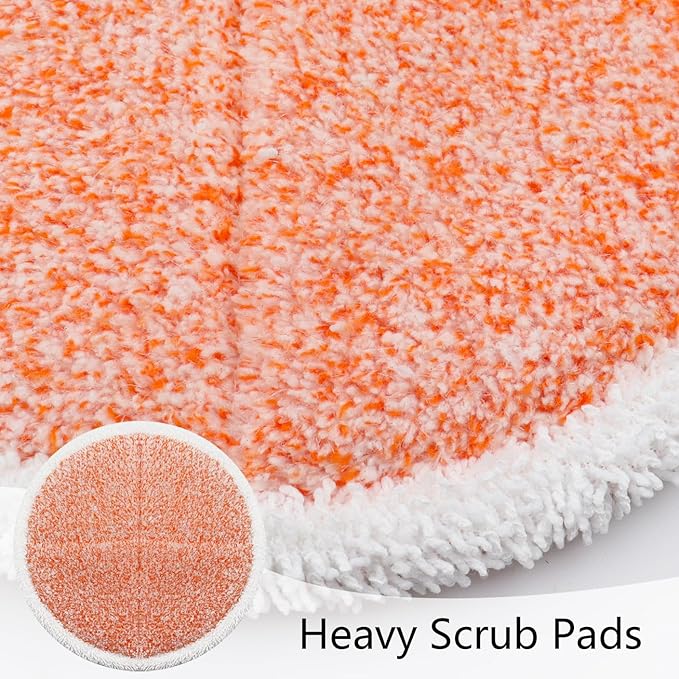 BeiLan Spinwave Mop Pads Fit for Bissell Spinwave 20399 23157 23159 2039A 2124A 20393 2039T 2039W 20391 20395 2307 2315A Heavy Soft Scrubby Pads for Hardwood Floor Cleaning Replacement Pads(12Pack)