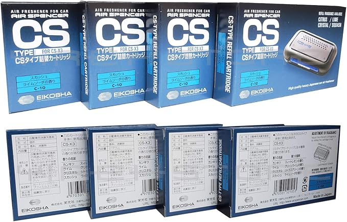 CSX3 Squash scent 1 Unit and 4 Refill Cartridges CS-X3 Bundle Car Air Freshener
