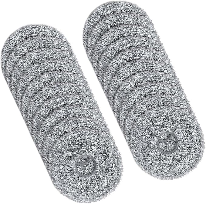 Compatible For Conga 20-Pack Replacement Mop Cloths For 9590, 9990, 10090 Spin Revolution Ultra Power Robot Vacuum Cleaners