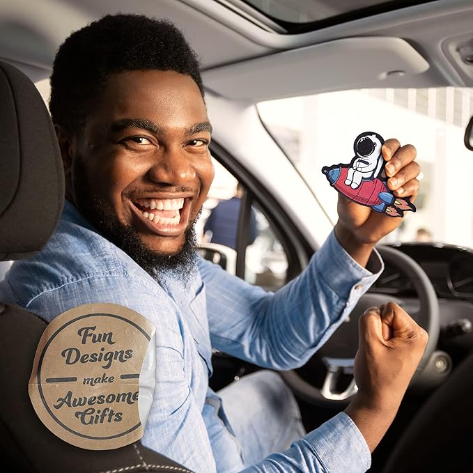 Astronaut Car Air Freshener 4 Pack Scented With Premium Oils By Fresh Fresheners