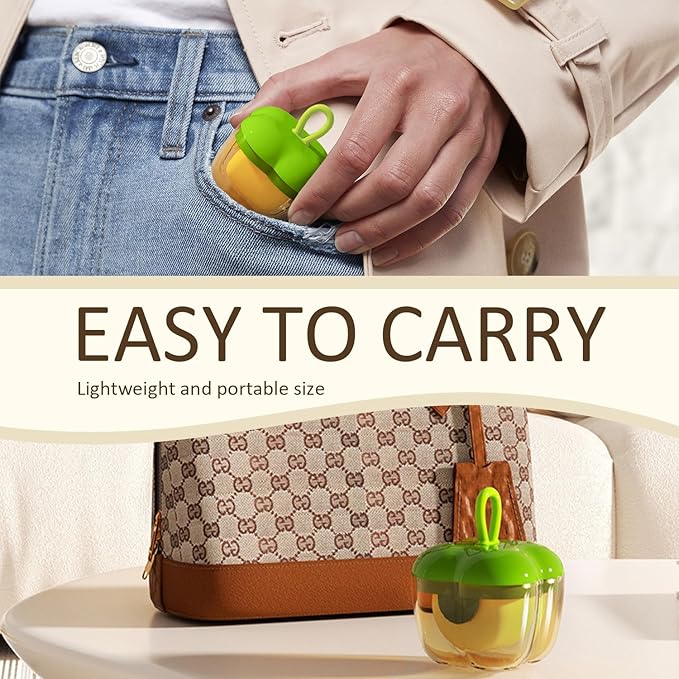 2Pcs Reusable Lint Roller Set, Portable Mini Travel Lint Roller, Washable Sticky Roller, Mini Pet Hair Removal Tool,Easy Removing Hair on Clothes Sofa Bed Carseat (Red and Green)