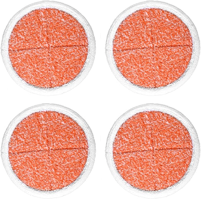 KEEPOW Spinwave Replacement Pads Compatible with Bissell Spinwave Powered Hard Floor Mop 2039 Series, 20399, 2039A, 2307, 2315A, 23157, 2124, 20393 Spin Heavy Scrub Mop Pads for Floor Cleaner (4 Pack)