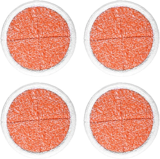 KEEPOW Spinwave Replacement Pads Compatible with Bissell Spinwave Powered Hard Floor Mop 2039 Series, 20399, 2039A, 2307, 2315A, 23157, 2124, 20393 Spin Heavy Scrub Mop Pads for Floor Cleaner (4 Pack)