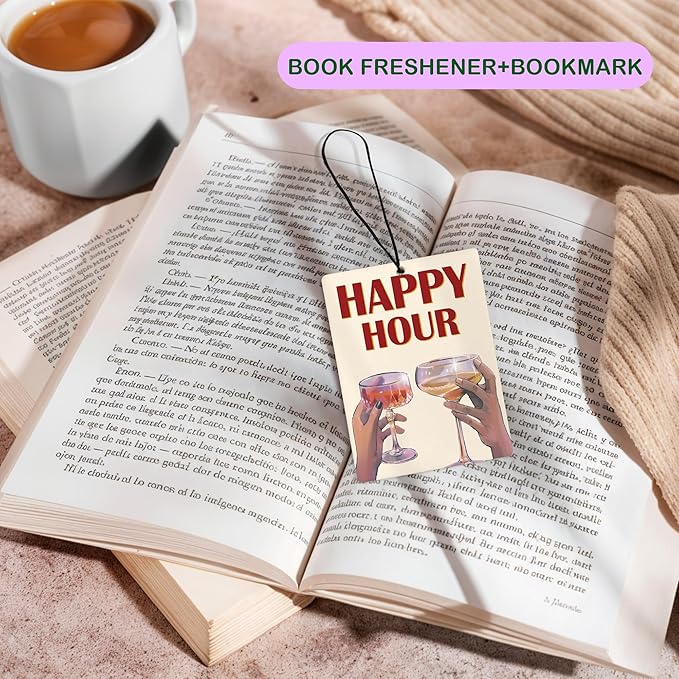 Retro Pink Cheers Air Freshener for Car, Preppy Pink Happy Hour Champagne Toast Air Freshener Hanging 3 Pcs for Cars Closet Drawer or Books, Y2K Girly Car Mirror Decor for Women