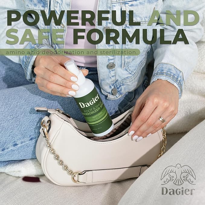 Travel Size Foot Spray with Magnesium – Fast-Acting Odor & Moisture Control – Natural Refreshing Spray for Feet On-the-Go