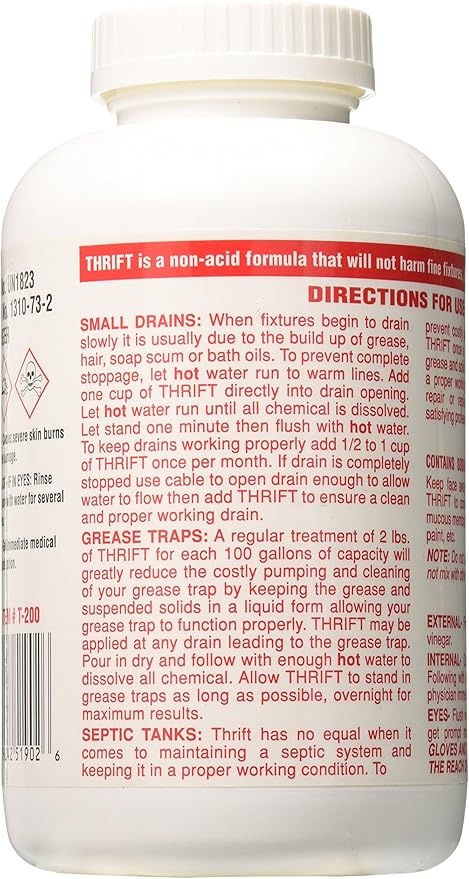Thrift Marketing GIDDS-TY-0400879 Drain Cleaner 2 lb , White