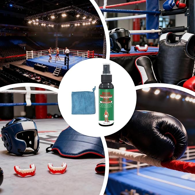Boxing Glove Cleaner - 100ml Gym Spray, Powerful Sports Deodorizer with Freshening Feature, Equipment Cleaner for Odor Control Details, Athletic Gear Care with Stink Removal Support, Shoes Work Boots