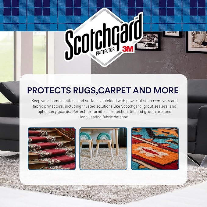 Scotchgard Rug & Carpet Protector Spray, 14 oz (Pack of 4) – Blocks Stains & Resists Soiling, Fabric Stain Protector for Carpets & Rugs, Easy Cleanup, Ideal for High-Traffic Areas