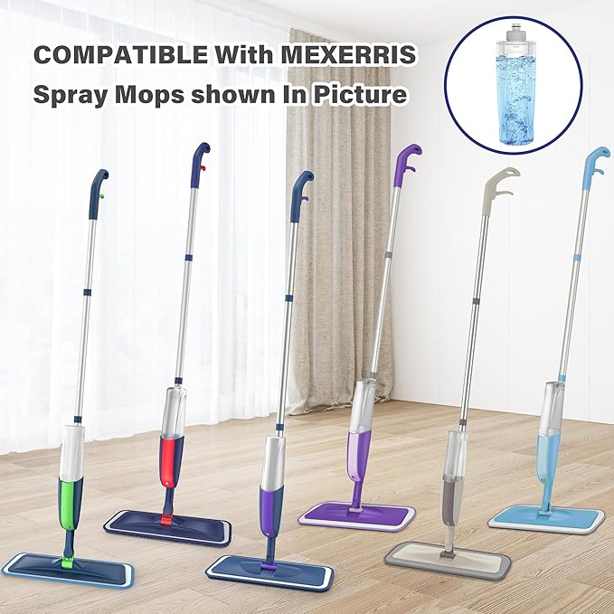 Spray Mop with 3 Washable Pads 2 Refillable Bottles for Floor Cleaning