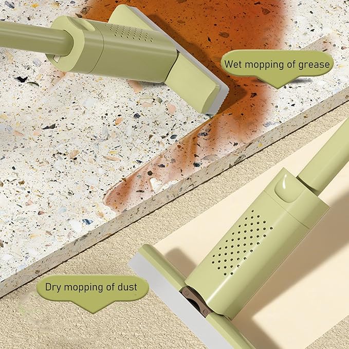 HEEPDD Portable Mini Mop, Sponge Mops Mop for Wet and Dry , Perfect for Kitchen Bathroom Car Floors Portable Mini , Lightweight Plastic Flat Nan Household Daily Necessities