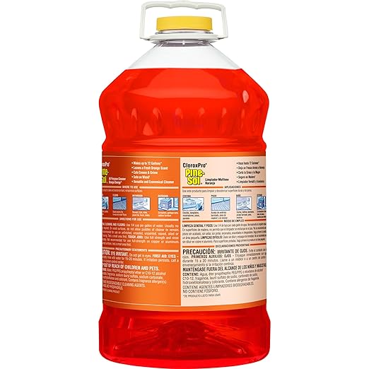 CLOROX CloroxPro Pine-Sol All Purpose Cleaner, Multi-Surface Cleaning, Healthcare Cleaning and Industrial Cleaning, Orange Energy, 144 Ounces (Package May Vary) - 41772 (Pack of 3)