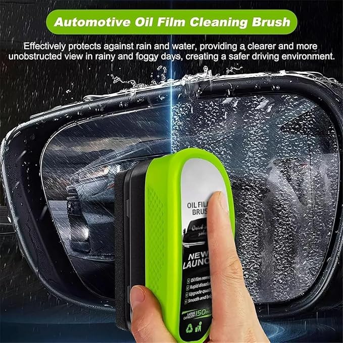 Glass Cleaner,New Upgrade Automotive Oil Film Cleaning Brush, Glass Cleaning Board, Oil Film Brush 3.0 (3)