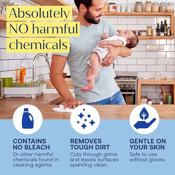 Fab Tab Multi-Surface Cleaning Spray Refill - All-Purpose Cleaner Spray- Natural Cleaning Products - Plant-Based - No Harsh Chemicals - Citrus Scent- (Bottle Not Included) (20)