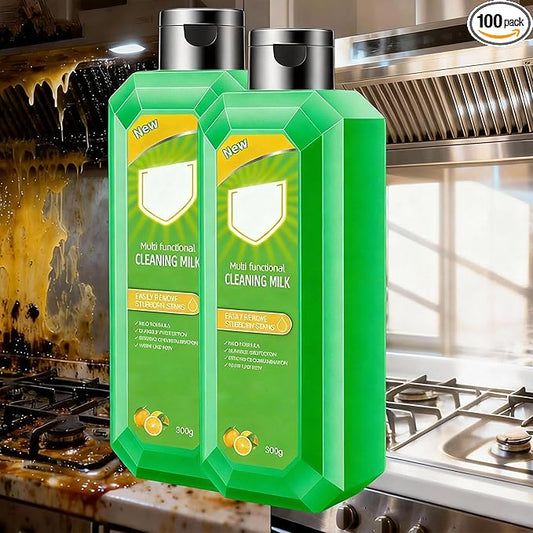Jiimook Cleaning Milk House Cleaner,10.6 oz Heavy Oil Cleaner Stain,Powerful Multifunctional Concentrated Cleansing Lotion, Effective Cleaning Milk Used For Kitchen To Heavy Oil Stains (2)