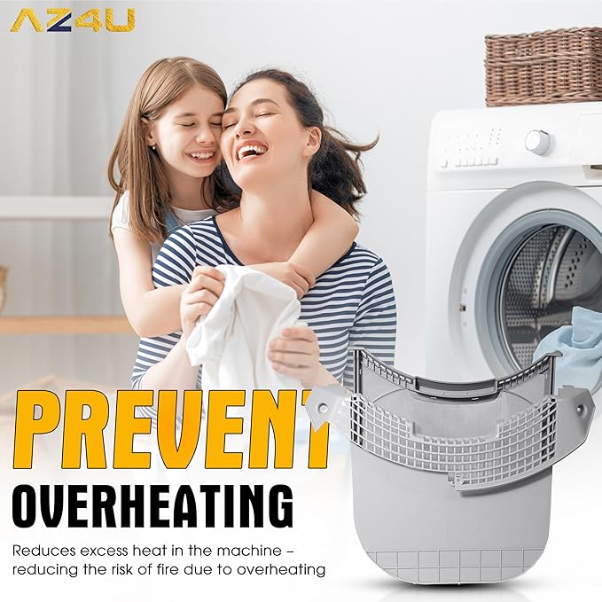 Dryer Lint Filter Screen And Lint Trap Cover Housing Replaces For LG DLGX3701W DLGX4271W DLGX4071W DLGX3371V DLGX3361V DLGX3361W DLGX3371W DLGX3361R DLGX3371R DLGX3701V DLGX2802W DLGX3571W DLGX4371W