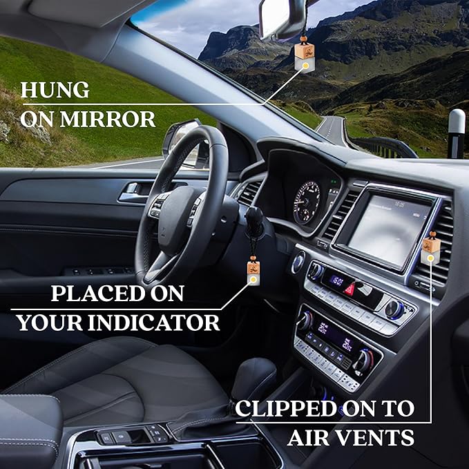Inviktos Car Cologne Air Freshener for Men with Vent Clip | Strong Automotive Freshener with Inviktos Fragrance | Odour Eliminating Car Air Fresheners by Perfa