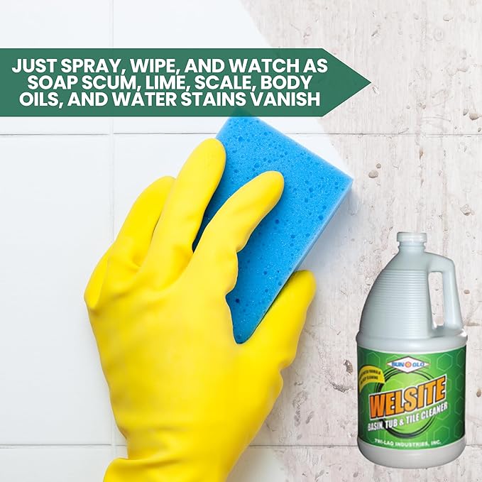Sun-Glo Welsite Basin, Tub & Tile Cleaner Premium Restroom Shine (4x1 Gallon Case)