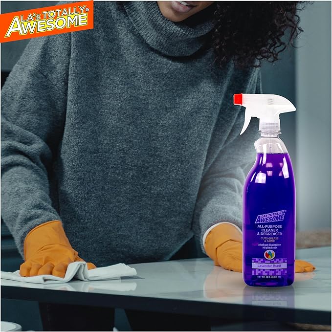 La's Totally Awesome All Purpose Cleaner 64 oz + All Purpose Cleaner Lavender Burst Plant-Derived Spray 32oz (Pack of 3)