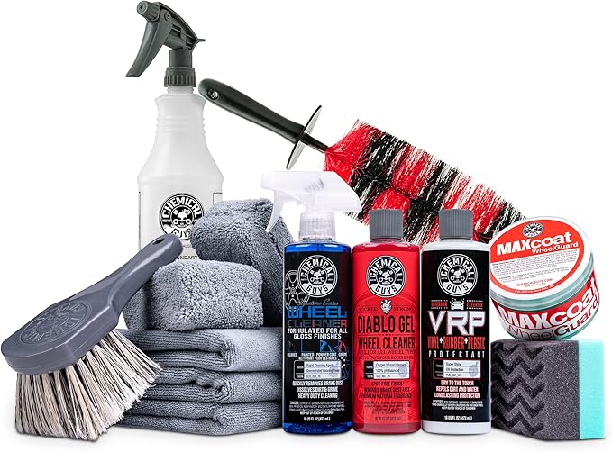 Chemical Guys HOL134 Best Complete Wheel, Rim, and Tire Kit, 16 fl. oz, 10 Items