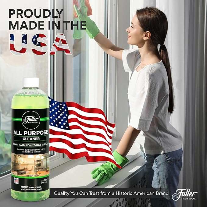Fuller All Purpose Cleaner – Multi-Surface Degreaser for Kitchen, Bathroom, Countertops, Appliances, & More – Tough on Grease, Safe on Sealed Stone & Stainless Steel – 24 Oz (Refill Bottle)