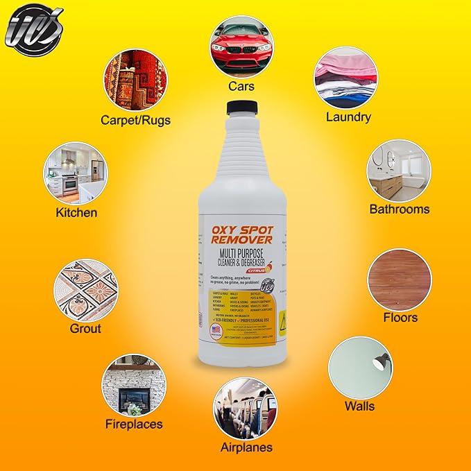 UCS Oxy Spot Remover - All-Purpose Cleaner & Degreaser Spray, Super Size! (32 oz.)