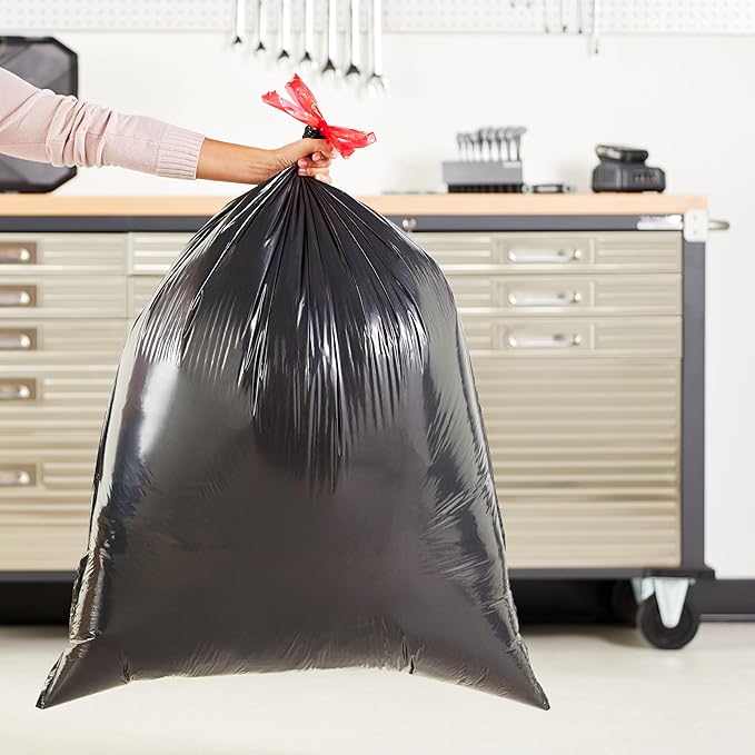 Amazon Basics Multipurpose Drawstring Trash Bags,30 Gallon,(Previously Solimo),50 Count (Pack of 6)