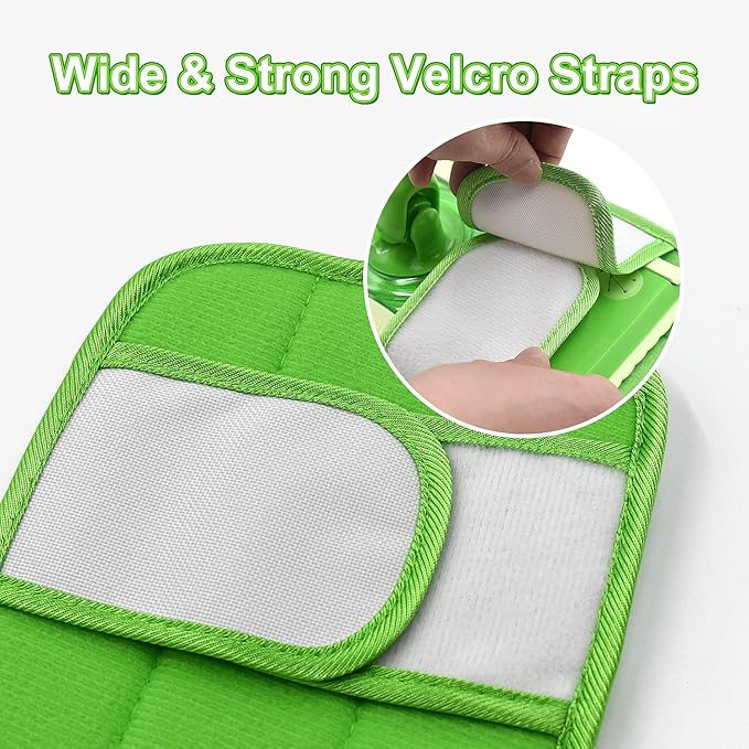 Reusable Mop Pads for Swiffer Sweeper Mops Microfiber Mop Floor Pad Refills Compatible with Sweeper Washable Mop Head Pads Replacements for Multi Surface Dry & Wet Floor Cleaning, 2 Pack