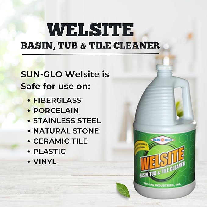 Sun-Glo Welsite Basin, Tub & Tile Cleaner Premium Restroom Shine (4x1 Gallon Case)