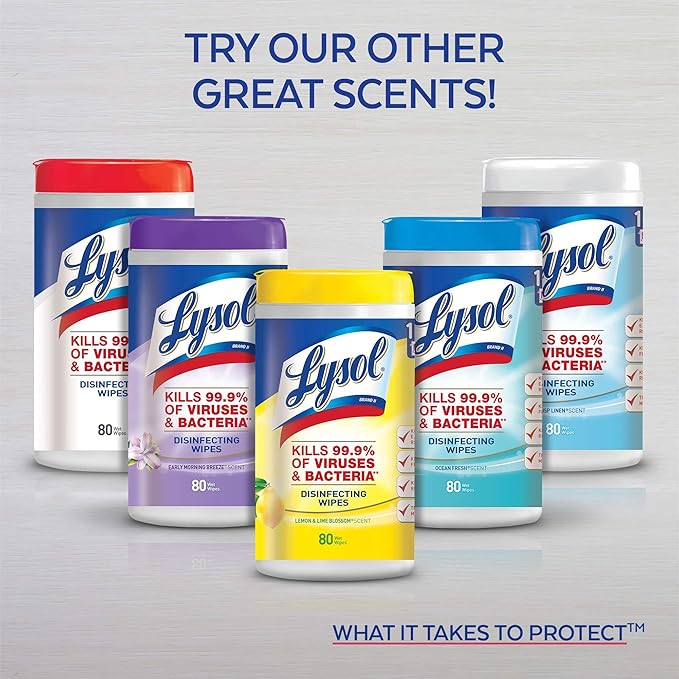 Lysol Disinfectant Spray, Crisp Linen, 19 Ounce (Pack of 12)
