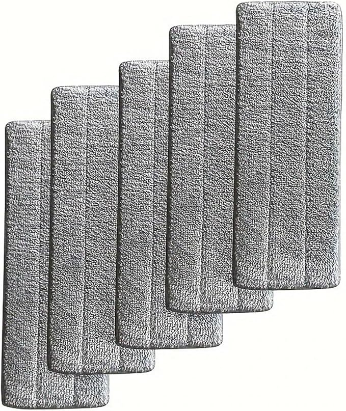 Compatible for JOYBOS 40cm Mop Cloth Kit 3-20pcs Microfiber Mops Pad Replacement Microfiber Washable Spray Set Accessories Cleaner Pad Gray(40cm-only-20-rags)