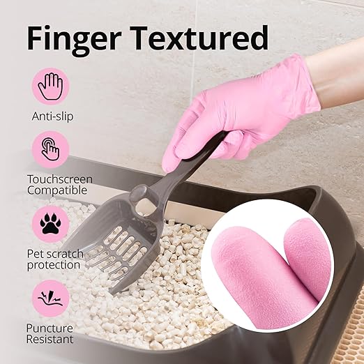 Disposable Gloves - Pink, Latex-Free, Powder-Free, 1000-ct Case (XL) - Ideal for Cleaning & Esthetician Use