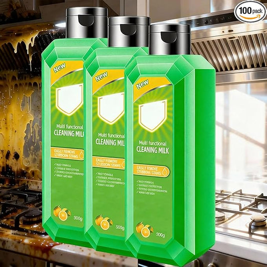 Cleaning Milk House Cleaner,10.6 oz Heavy Oil Cleaner Stain, Powerful Multifunctional Concentrated Cleansing Lotion, Effective Cleaning Milk Used For Kitchen To Heavy Oil Stains (3)