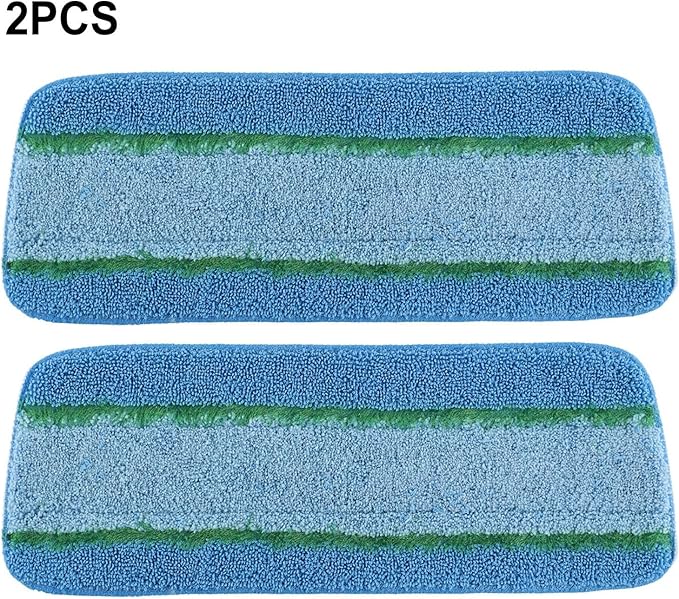Upgraded Microfiber Pad for Libman Freedom Spray Mop, Spray Mop Replacement Head, Reusable Microfiber Cleaning Pads, Long Lasting Mop Pads, Machine Washable Mop Refills, 6 Pack(2 Pack)