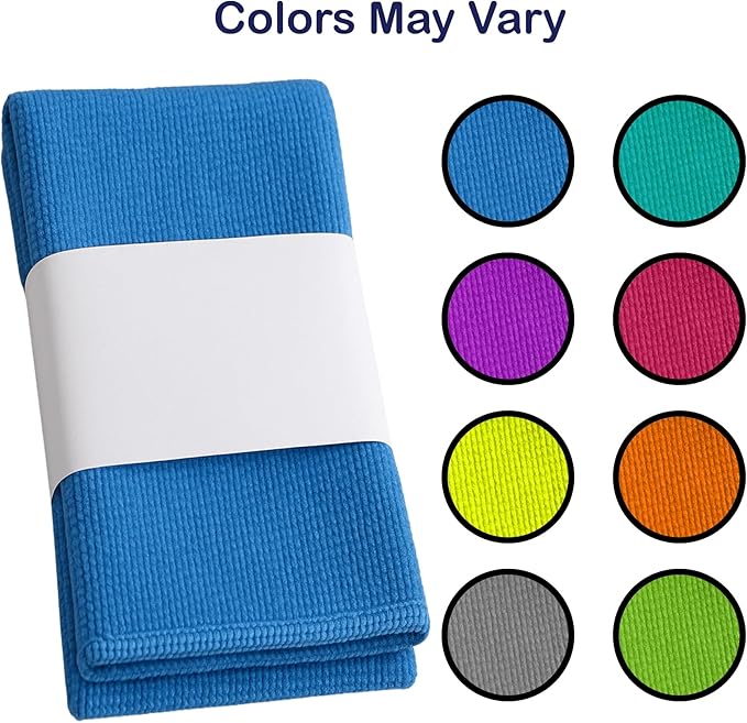 Campester Microfiber Cleaning Cloth Bundle for Bar-Keeper's Friend Soft Cleanser 13 Oz and Removes Rust, Lime Stains, Tarnish. Ideal for Stainless Steel, Ceramic, or Tile. Kitchens Or Bathrooms