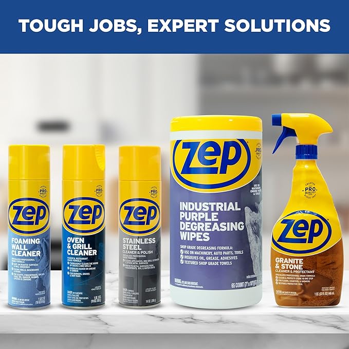 Zep Granite and Stone Cleaner and Protectant - 32 oz (Case of 4) ZUCSPP - Specialized Professional Grade Formula Cleans and Protects Stone