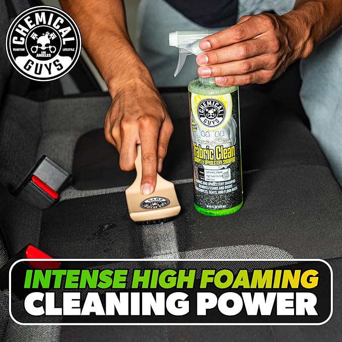 Chemical Guys Foaming Citrus Fabric Clean Carpet & Upholstery Cleaner, Ready to Use, Sprayable (for Carpets, Seats & Floor Mats), Safe for Cars, Home, Office, & More, 32 fl oz, Citrus Scent