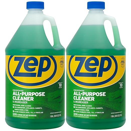 Zep All-Purpose Cleaner and Degreaser 128 oz ZU0567128 (Pack of 2) Cleans Almost Any Surface