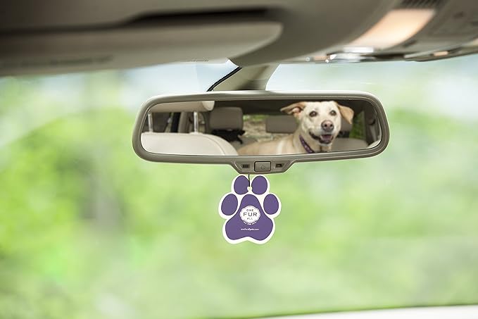 One Fur All Pet House Car Air Freshener - Lavender Green Tea Pack of 4 - Non-toxic Car Air Freshener - Pet-Friendly Air Freshener For Small Spaces & Car - Hanging Odor Eliminating Air Freshener