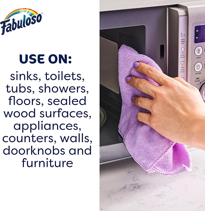 Fabuloso 2X Multi-Purpose Cleaner, No Rinse Floor Cleaner, Long-Lasting Freshness, Lavender Scent, 169 fl oz